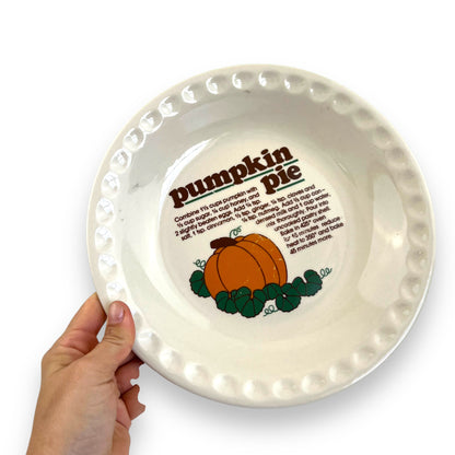 Pumpkin Pie Recipe Baking Dish