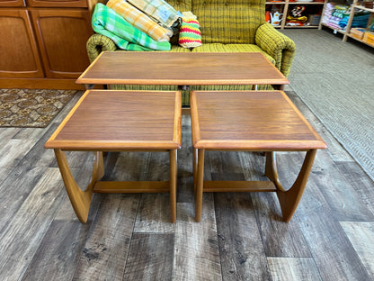 Kalmar Teak Nest of Three Coffee Tables