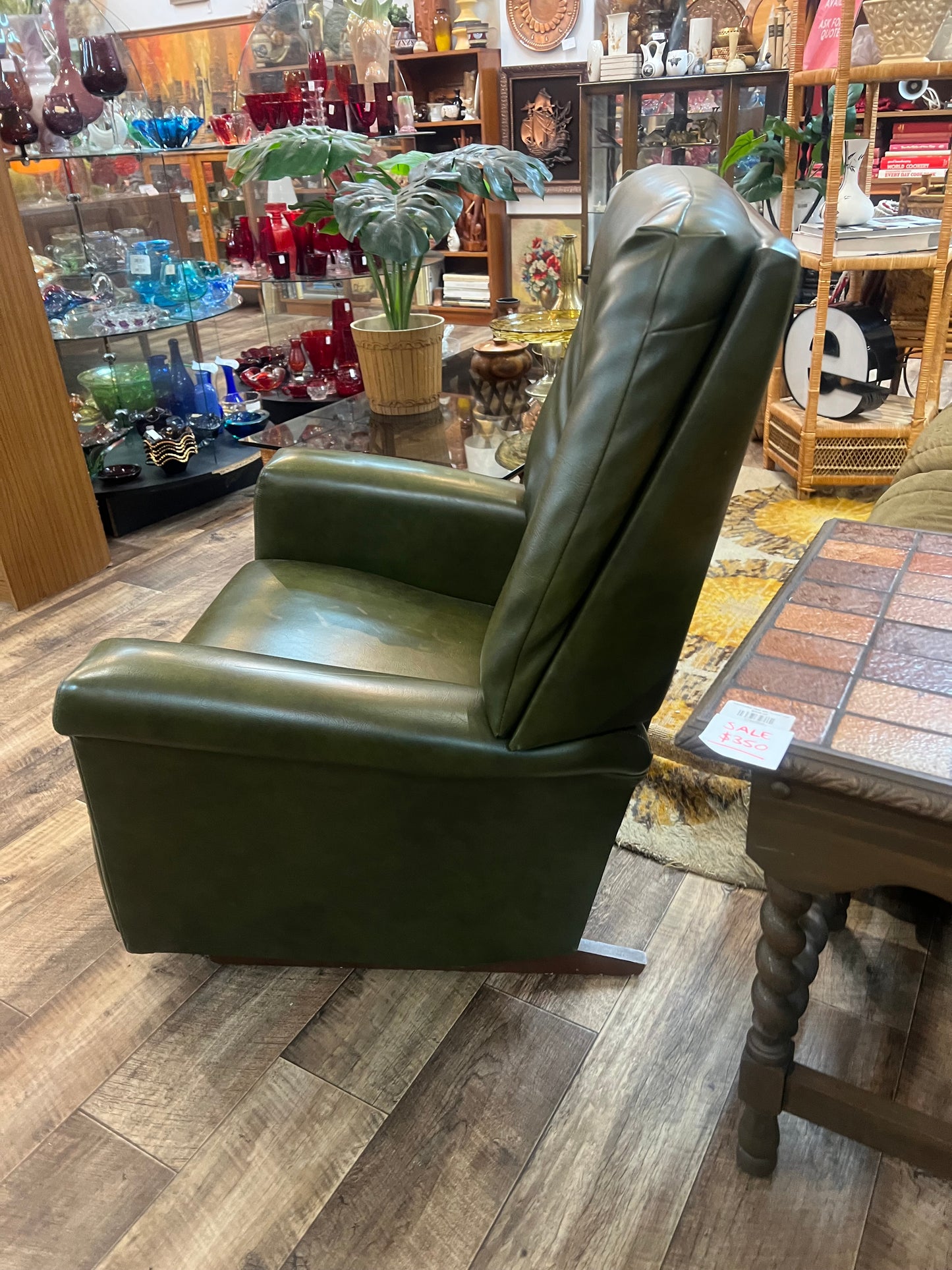 Jason Reclina-Rocker Olive Green Recliner Chair