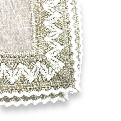Vintage Flower Square Tablecloth