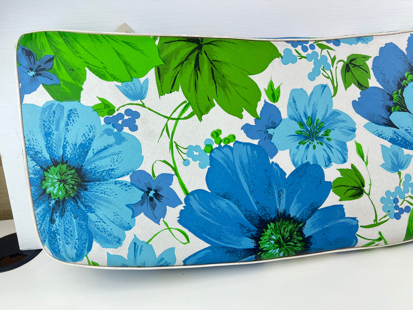 Standfast Blue & Green Floral Outdoor Bench Seat Cushion