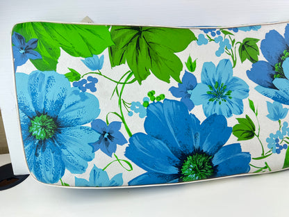 Standfast Blue & Green Floral Outdoor Bench Seat Cushion