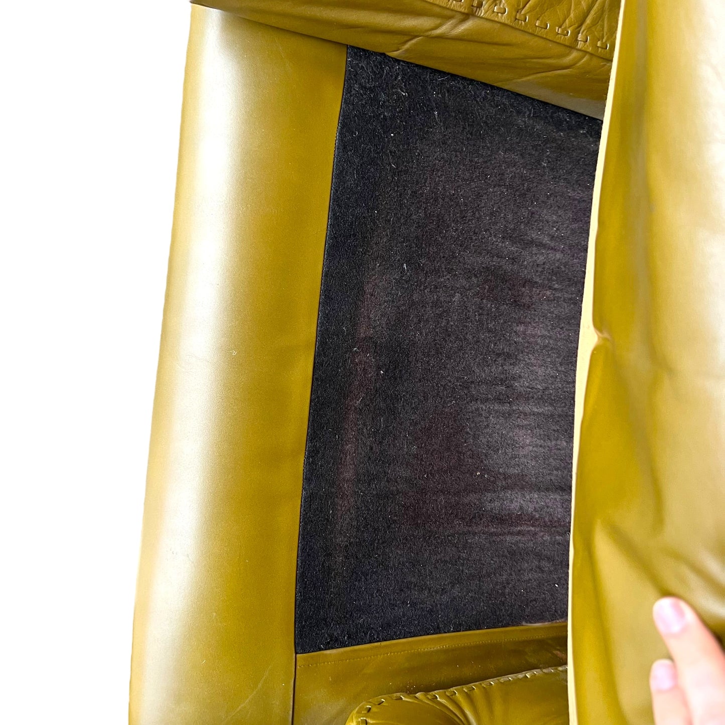 Olive Green Leather Moran Lounge – Australian Made