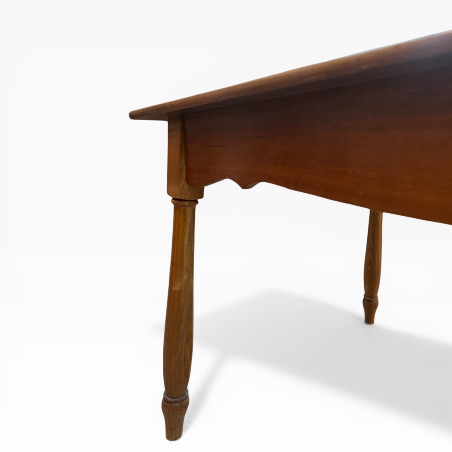 Solid Timber Dining Table – Warm Honey Oak Tone with Turned Legs