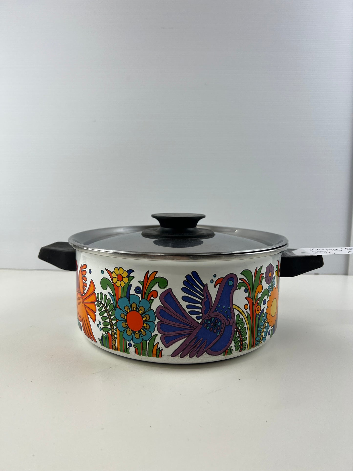 Villeroy & Boch Acapulco Enamel Cooking Pot – Colourful Birds & Flowers