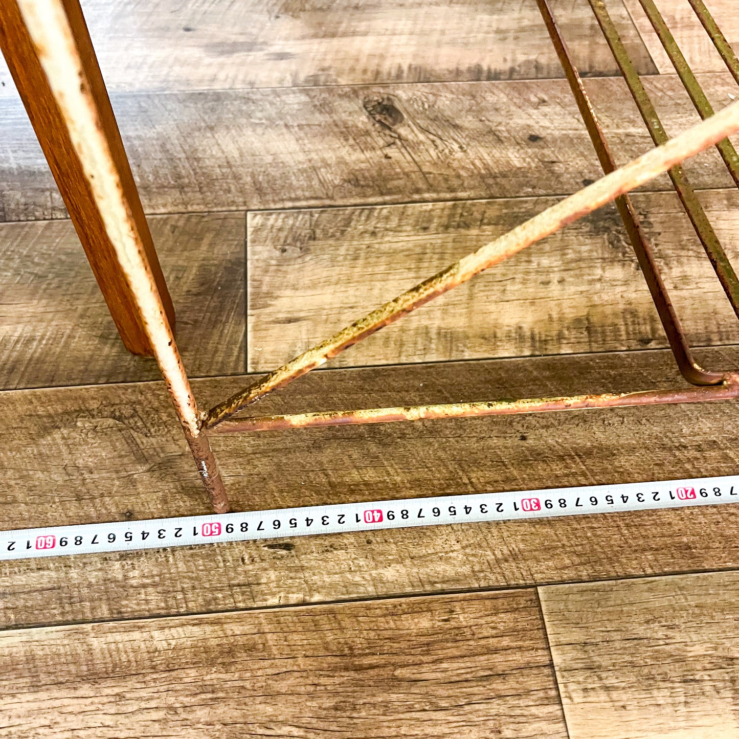 Vintage rusty plant stand