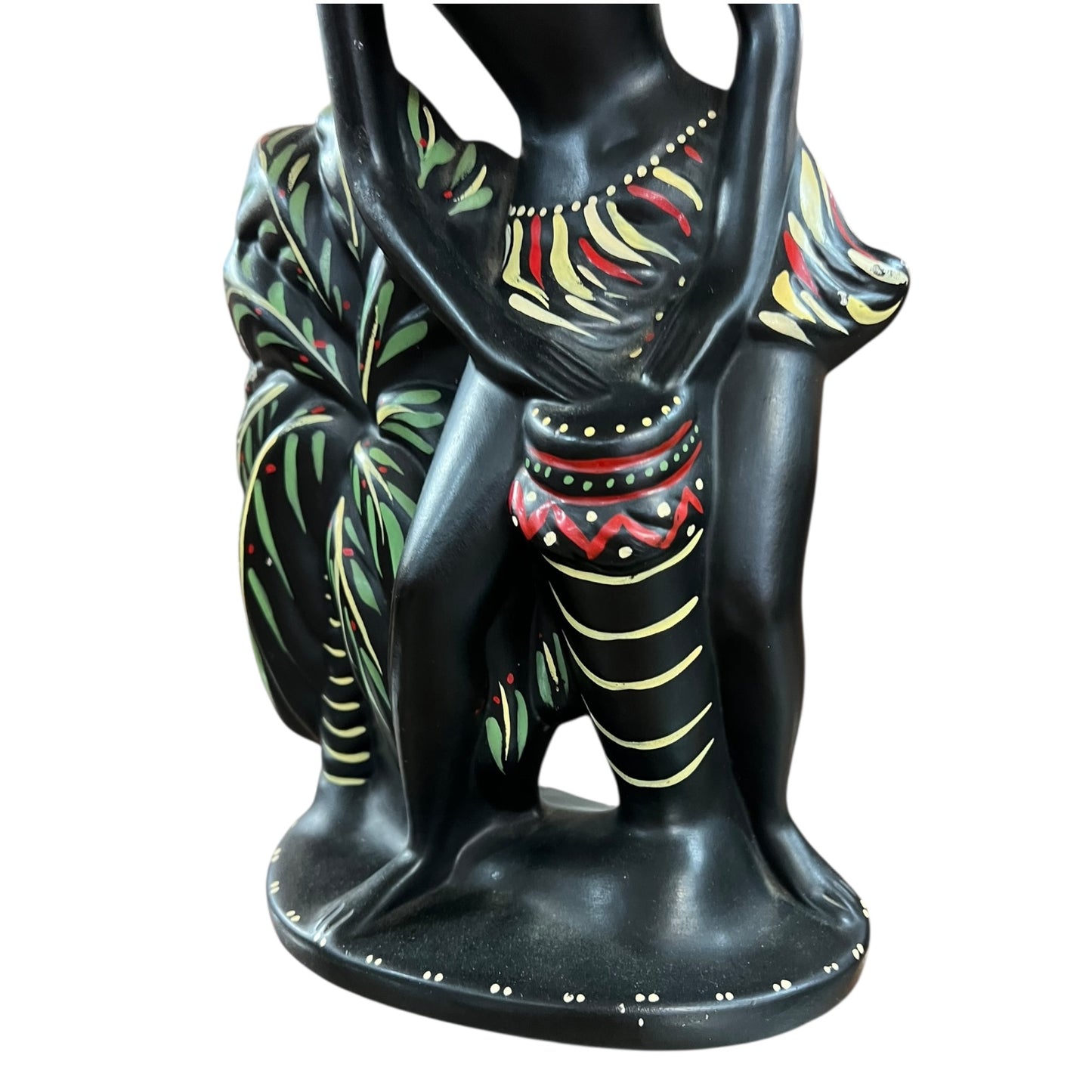 Barsony “Drumming Lady” Chalkware Lamp