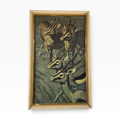 Keith Shackleton – Gazelle Vintage Framed Art Print
