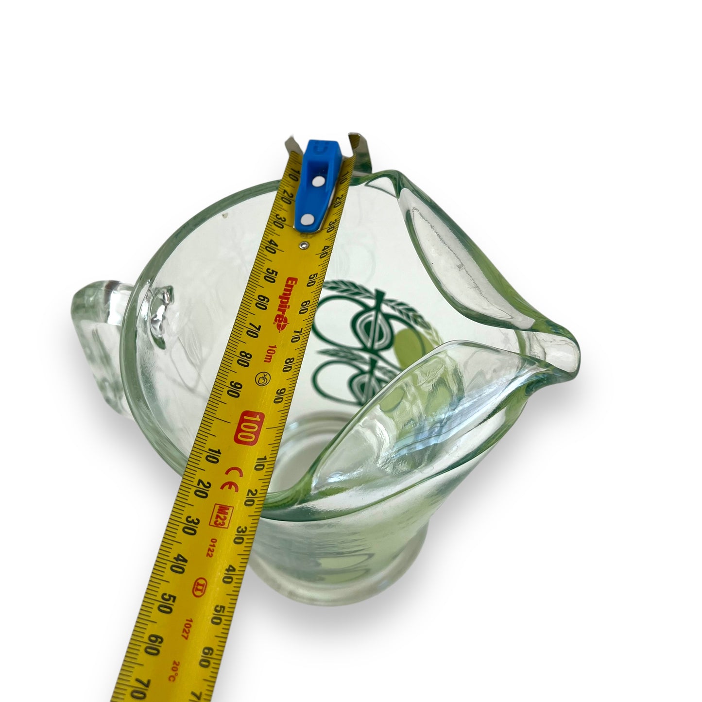 Green Apple Pattern Glass Jug