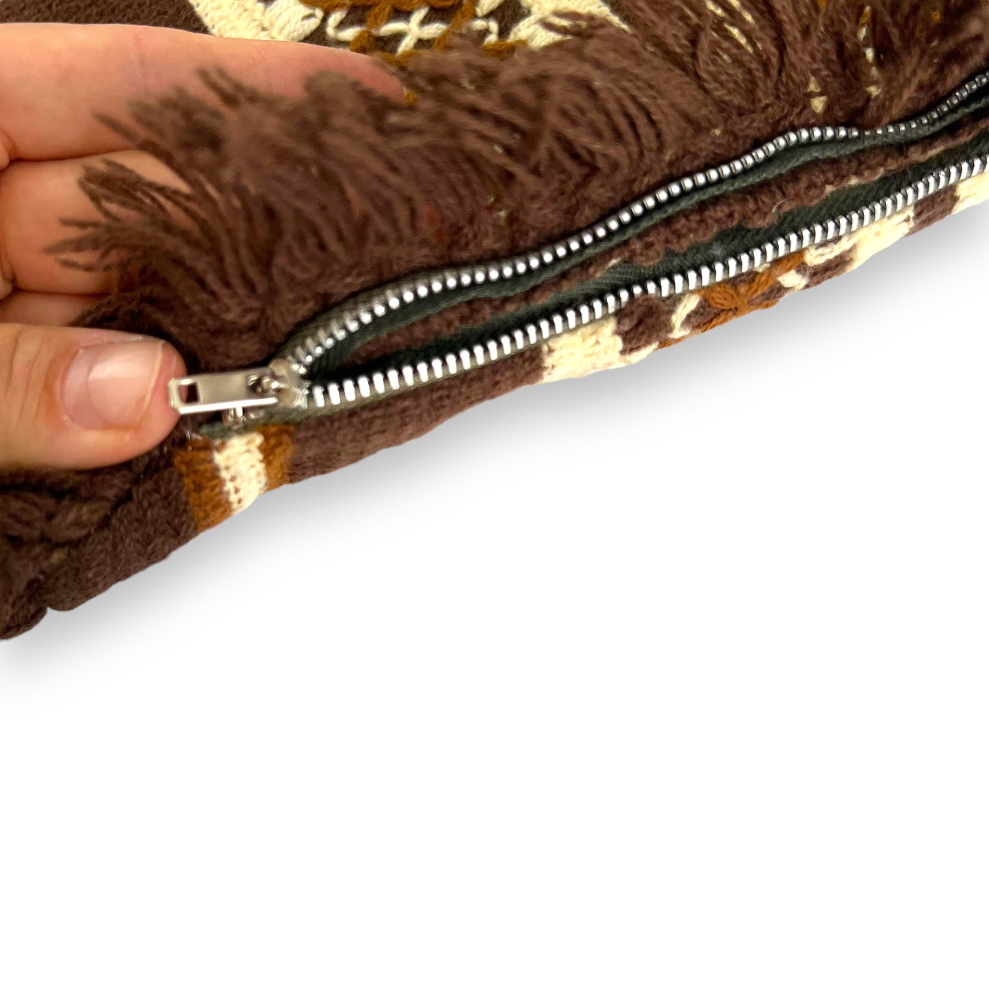 Brown & Beige Stripe Pillowcase