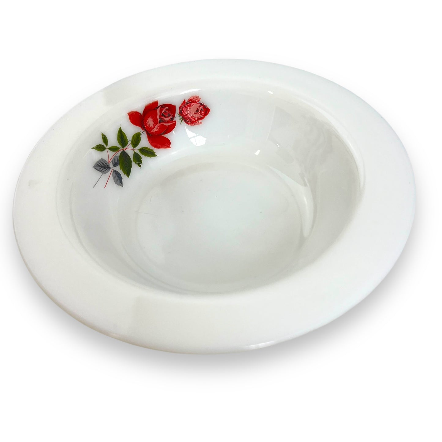 Pyrex “June Rose” Milk Glass Dessert Bowls - Set of 7