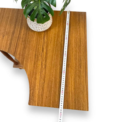 Brown Laminate Corner Table / Shelf