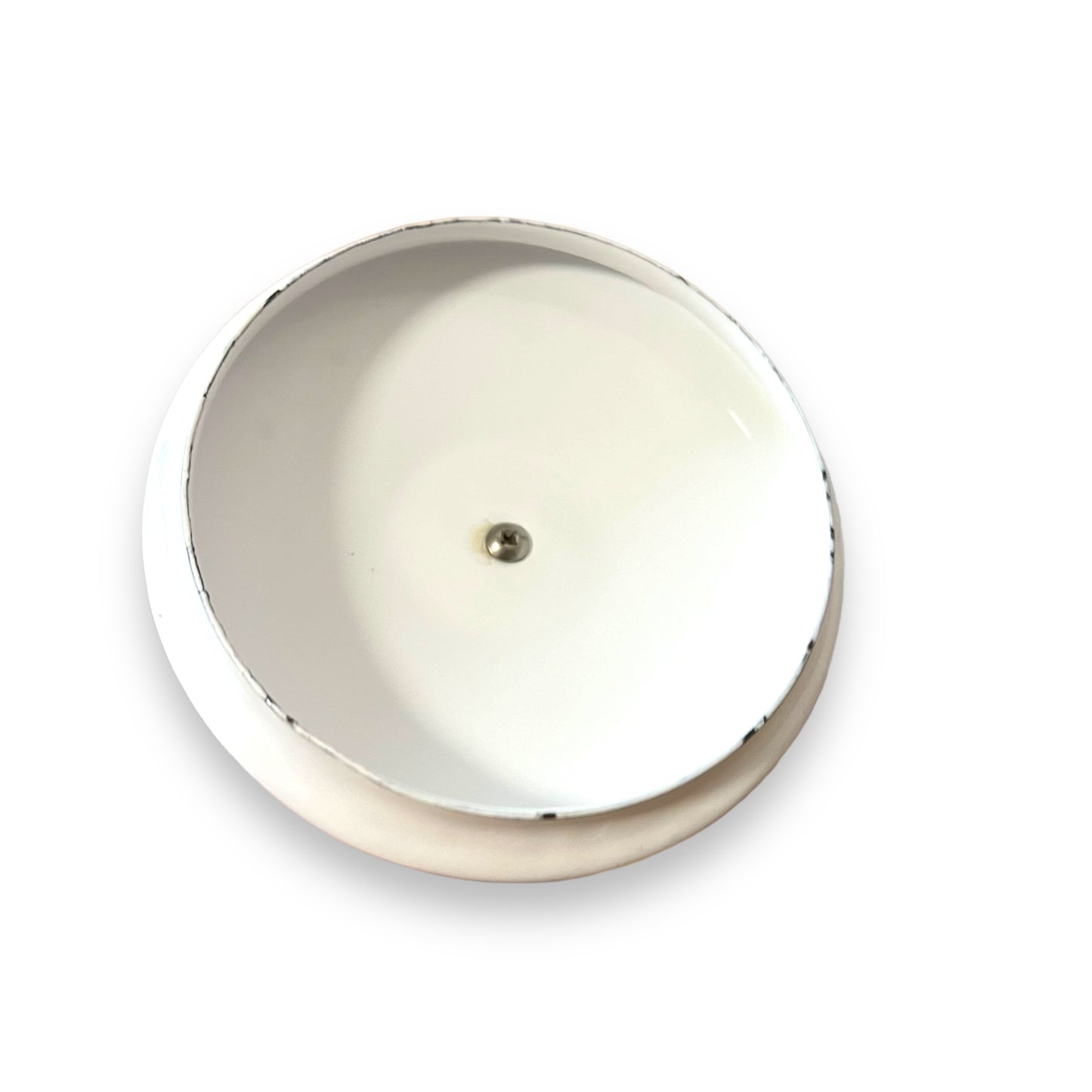 Floral Enamel Fondue Pot with Wooden Handle and Lid