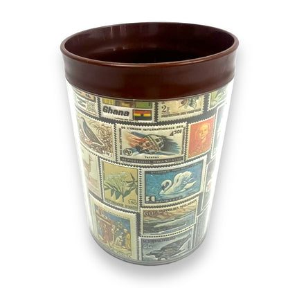 Postage Stamp Plastic Cup