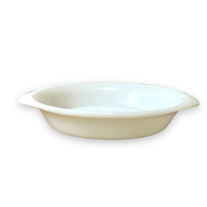 White Crown Pyrex Oval Baking Dish
