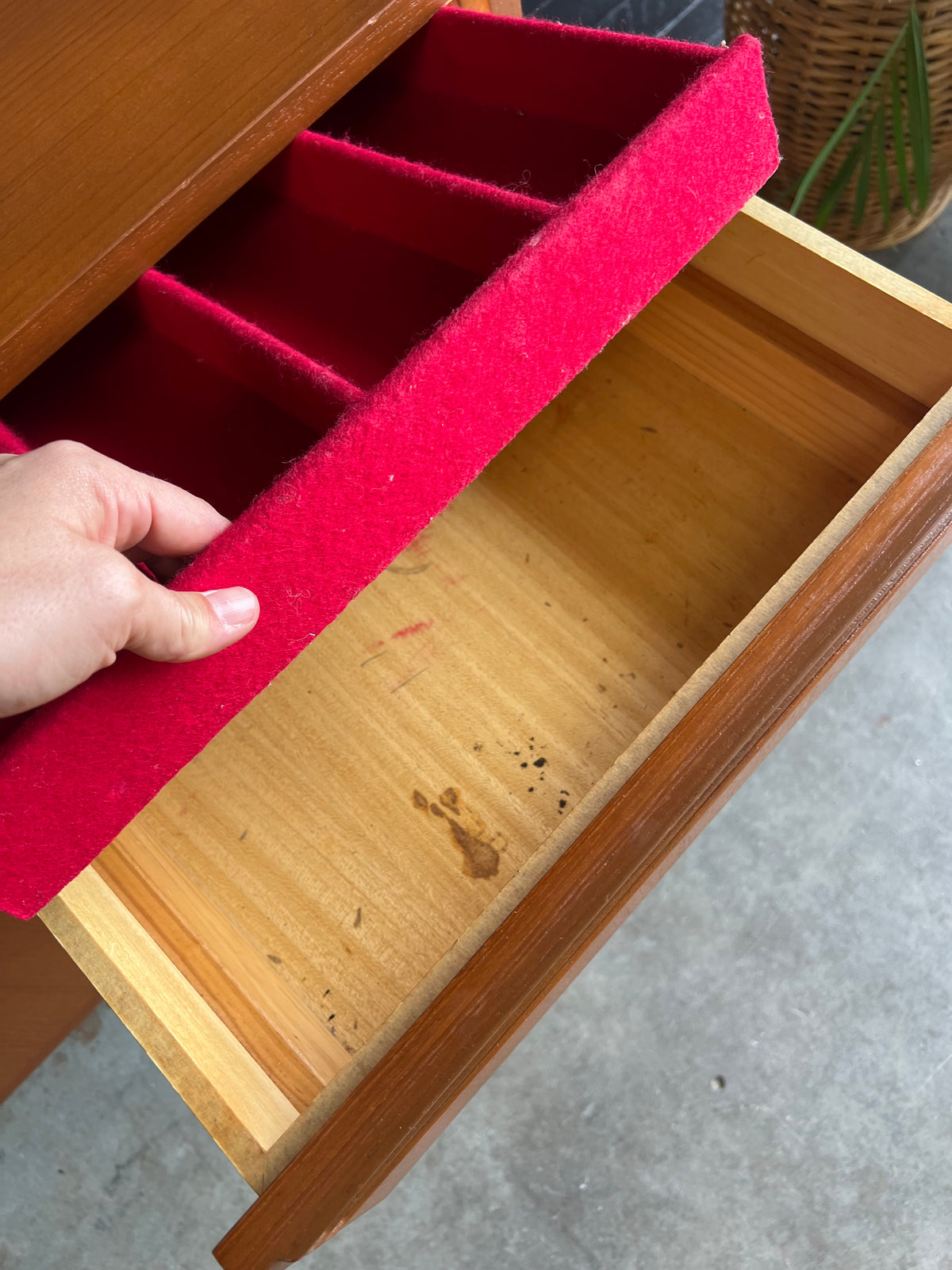 Wrightbuilt Mid-Century Teak Sideboard with Cocktail Bar