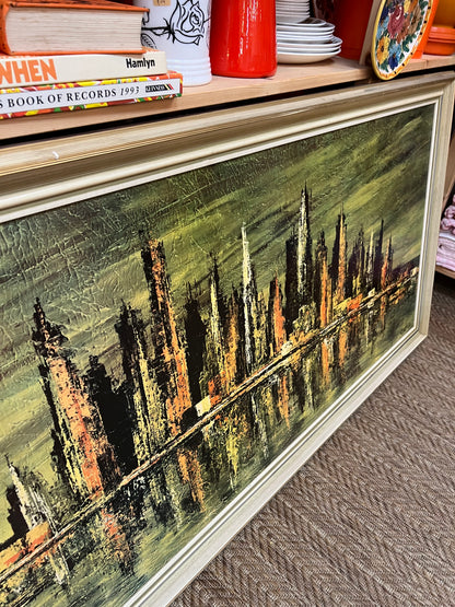 “Bronze Skyline" art print by Carter