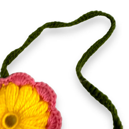 Cute crochet flowers for car