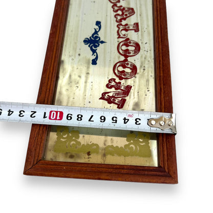Saloon Glass Mirror Framed Bar Sign