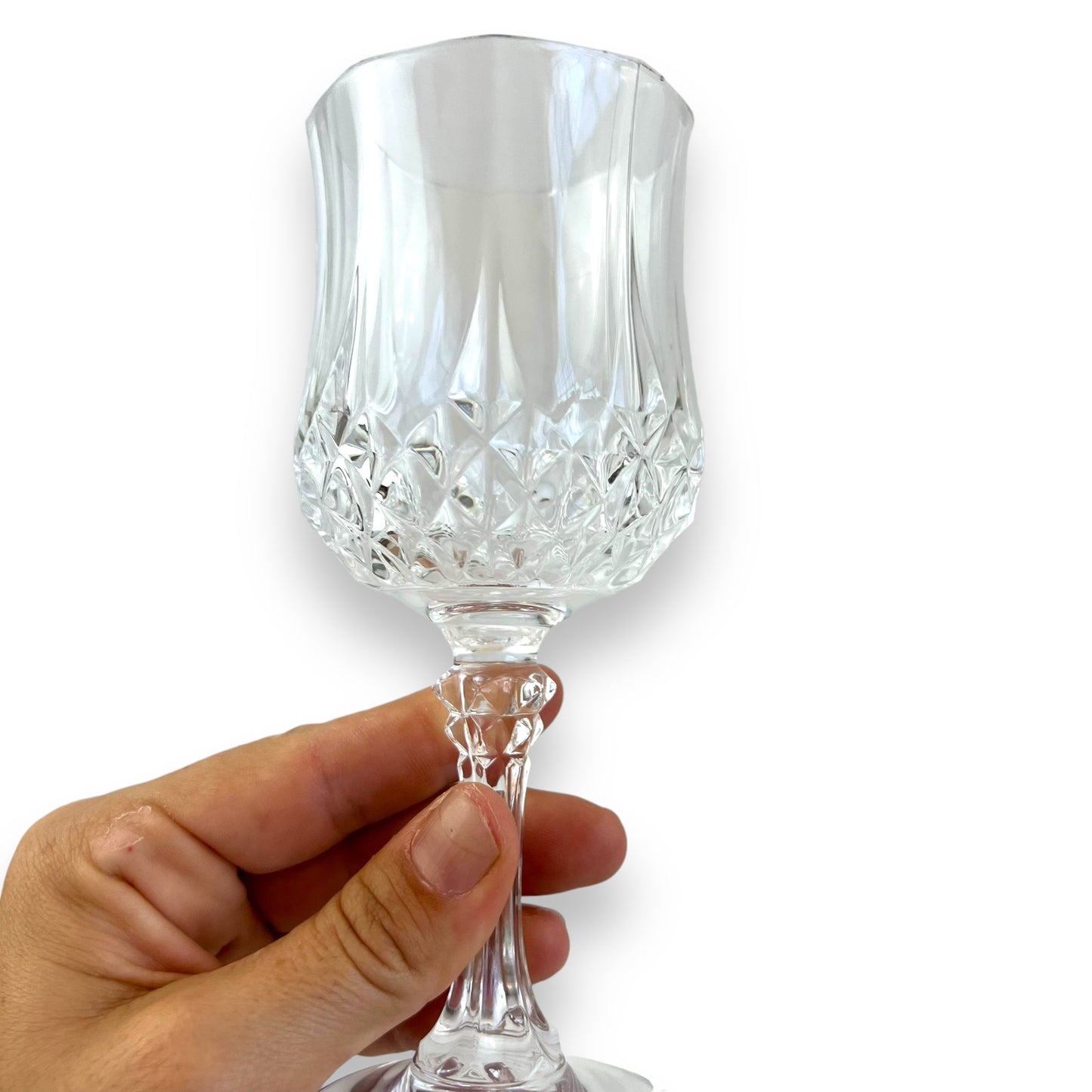 Set of 6 Cristal d’Arques Vintage Wine Glasses