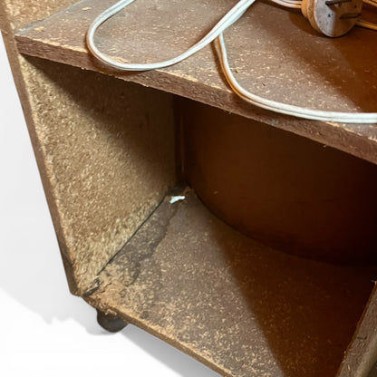 Curved Cocktail Bar with Built-In Lighting