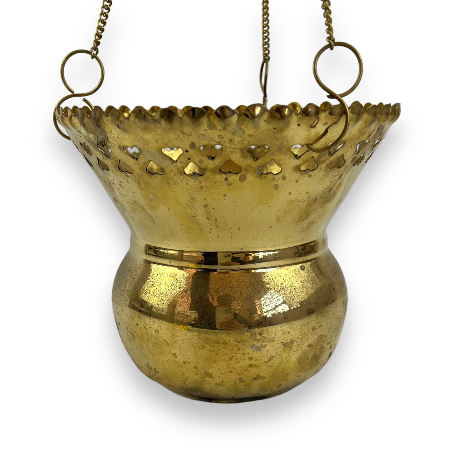 Brass Hanging Plant Pot