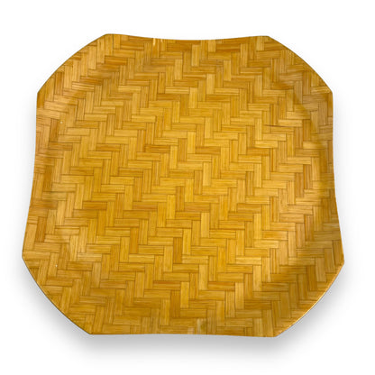 Bamboo weave plate