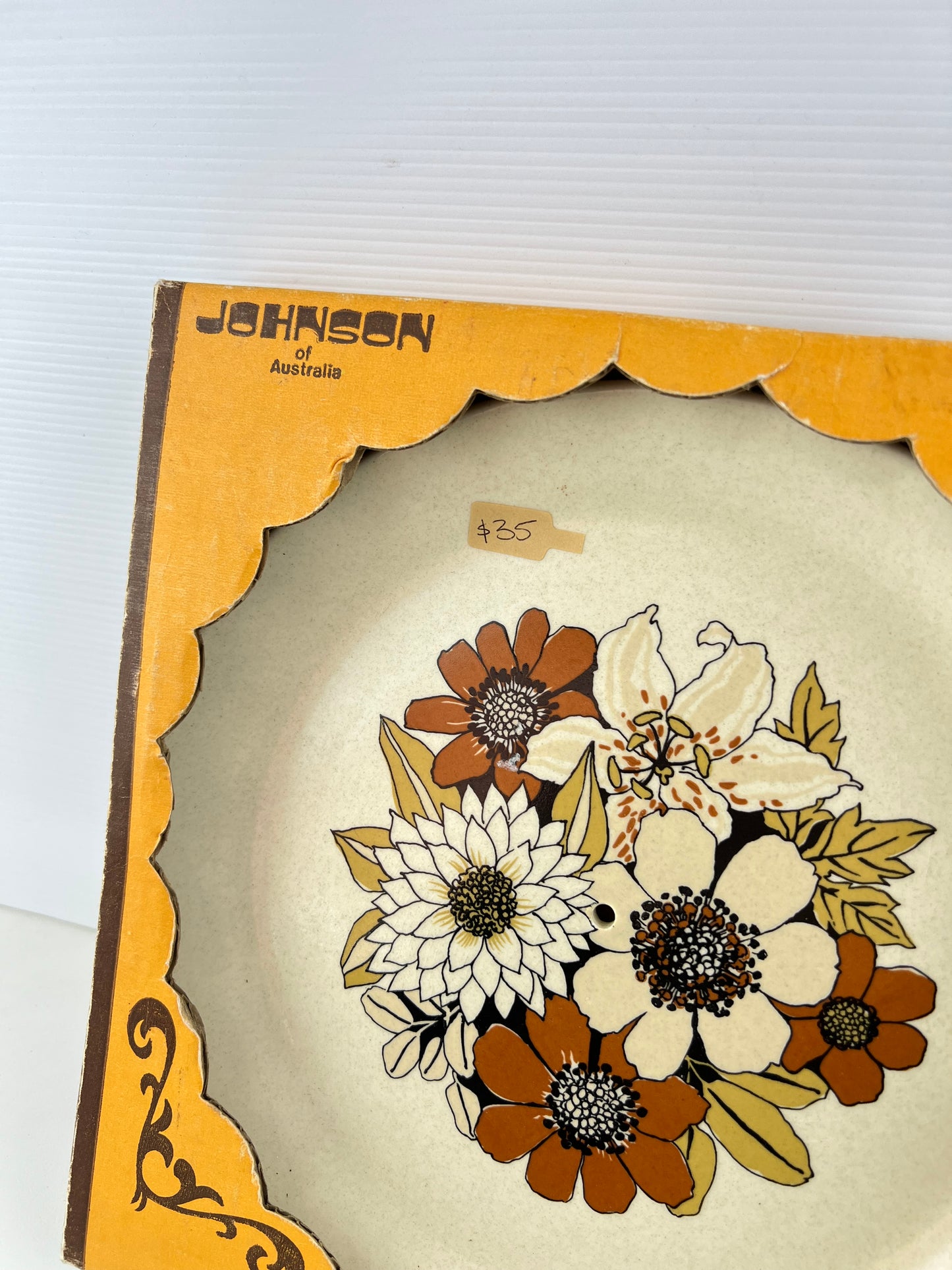 Johnson of Australia Floral Cake Plate & Server Gift Set – Original Box