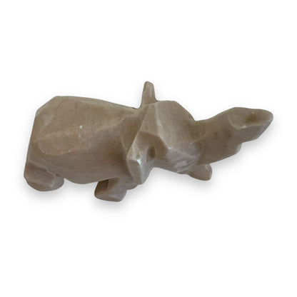 Stone carved elephant ornament statue