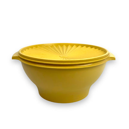 Yellow Tupperware Storage Bowl with lid