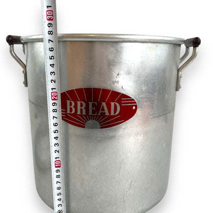 Large Metal Bread Bin with Lid and Handles