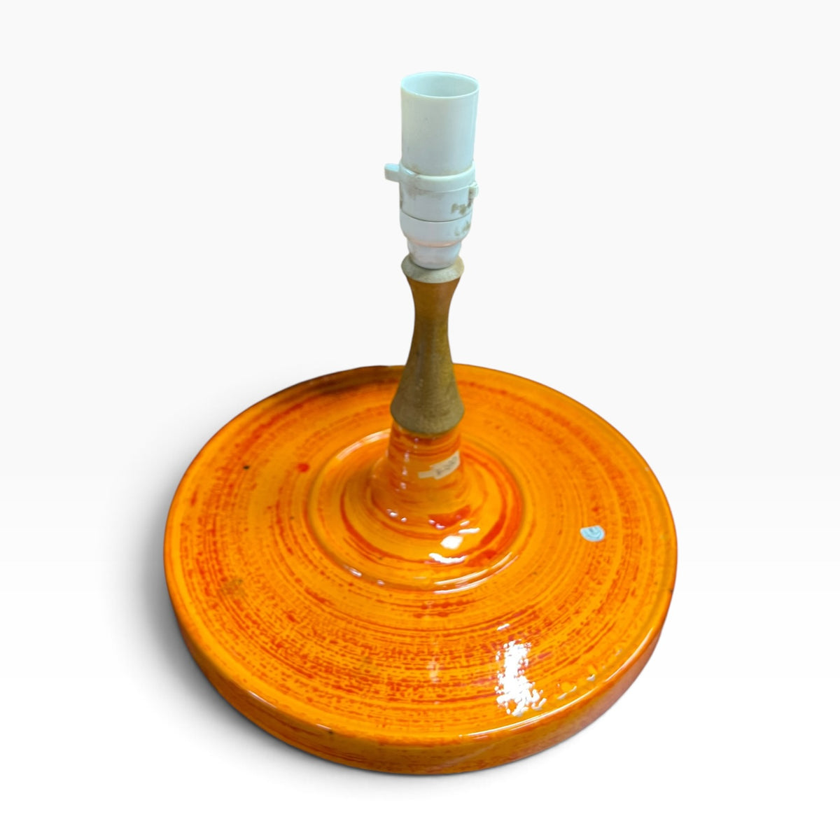 Barlow Pottery Ceramic Lamp Base – Orange