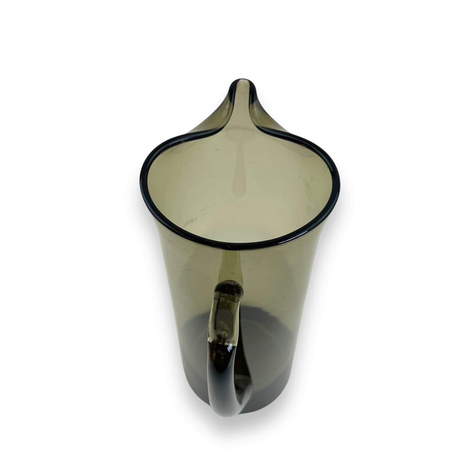 Black Smokey Glass Jug