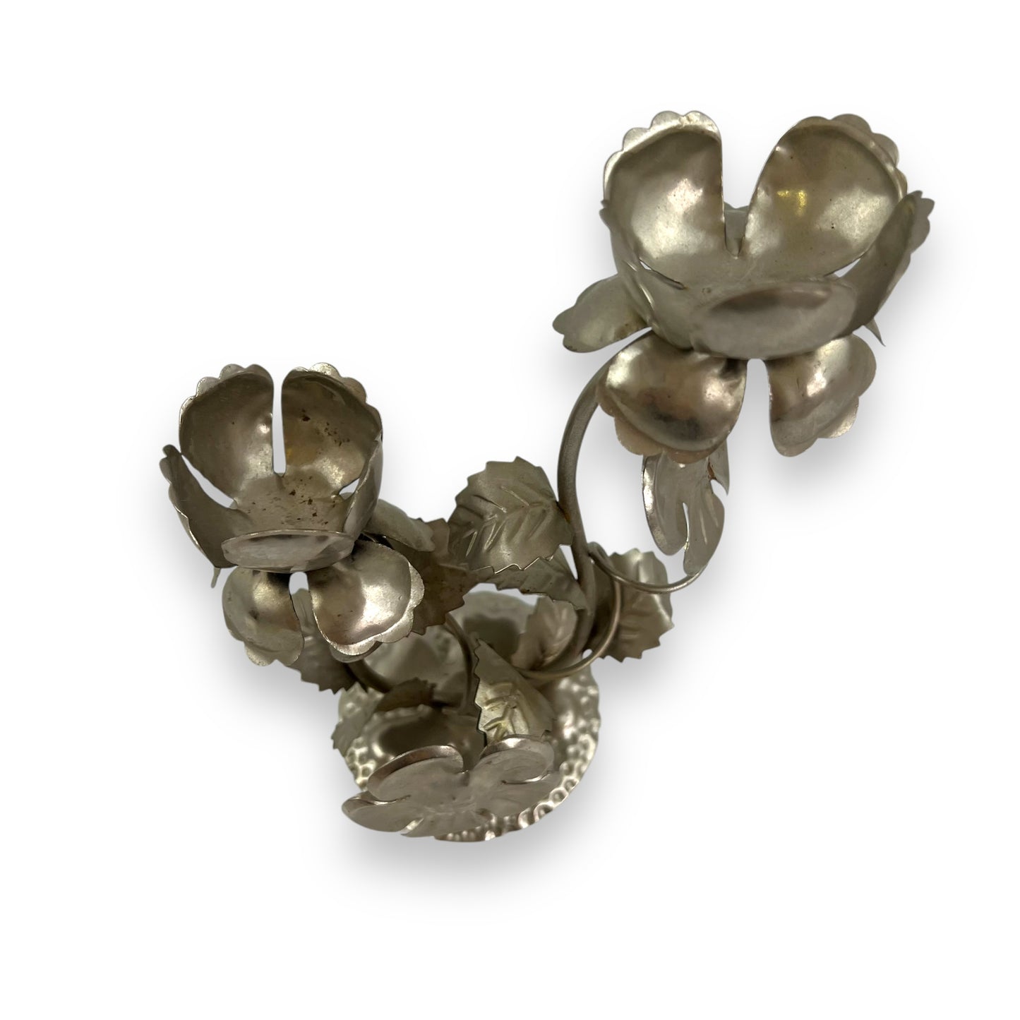 Metal Floral Candle Holder - Handmade Hong Kong