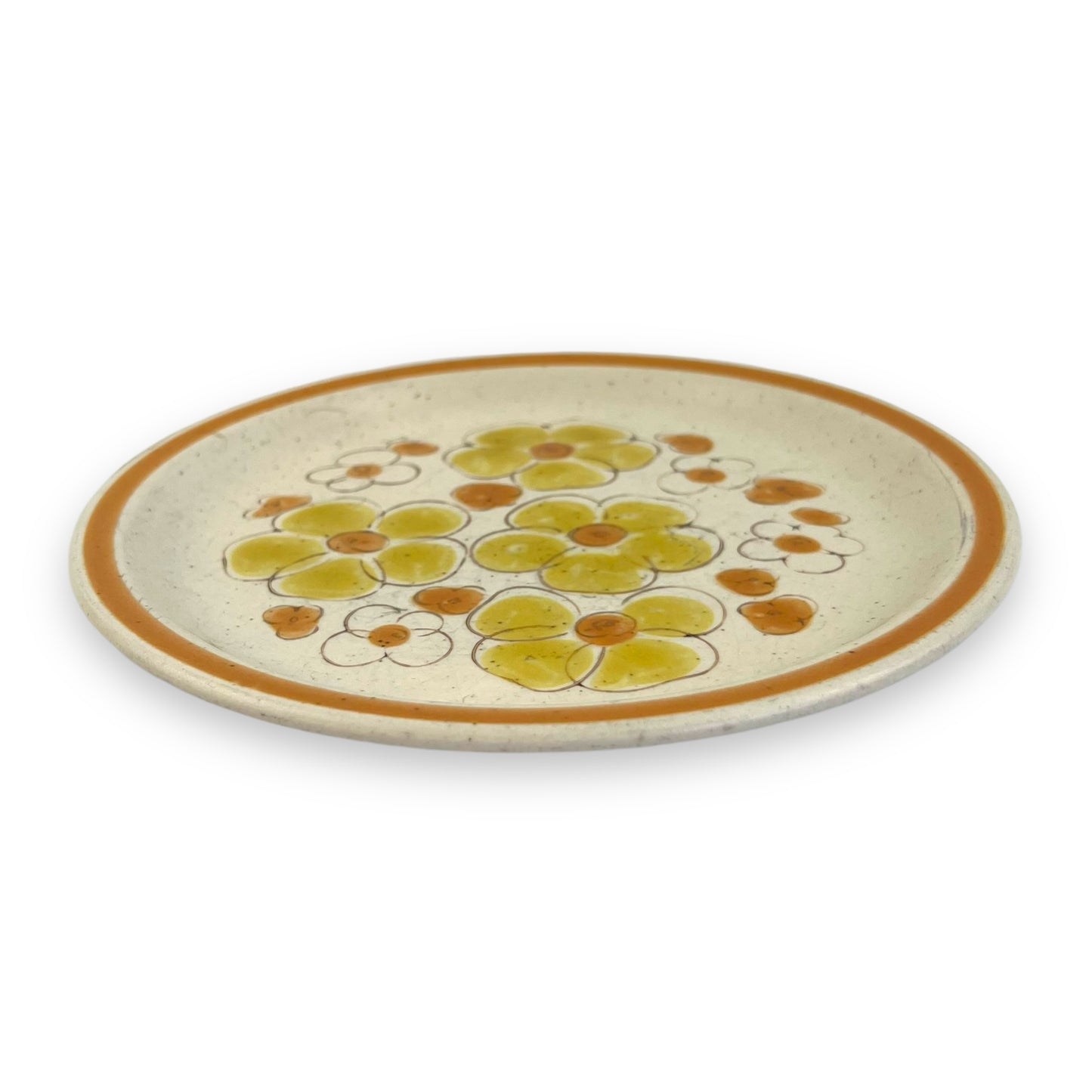 Yellow and Orange Flower Side Plate
