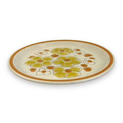 Yellow and Orange Flower Side Plate
