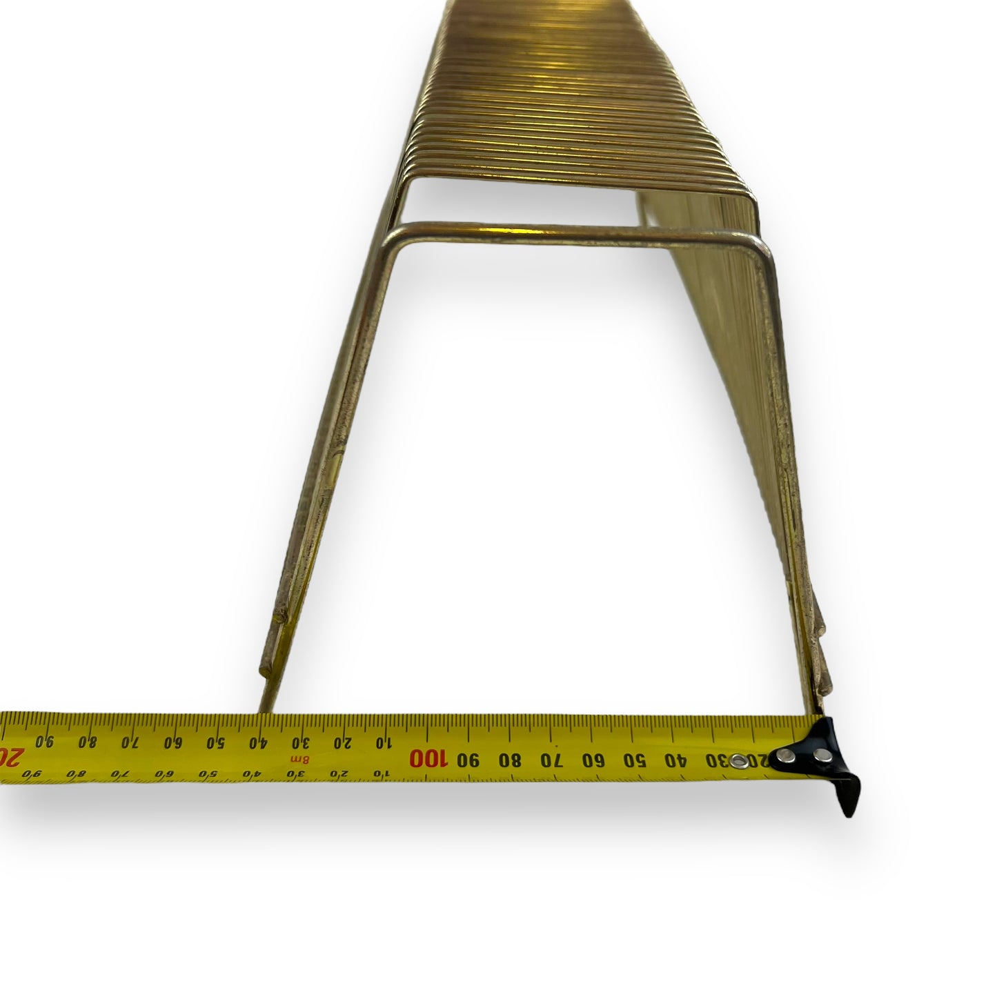 Gold Metal Record Storage Rack