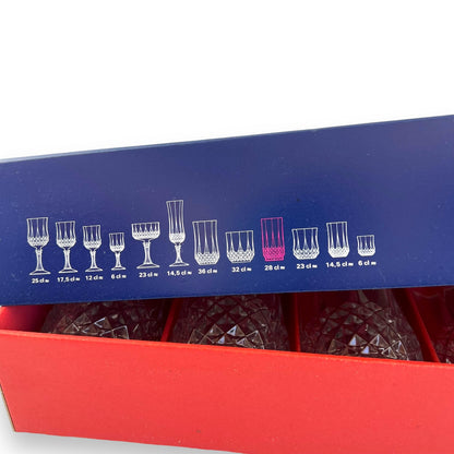 Set of 6 Vintage Cristal d’Arques Longchamp Highball Glasses