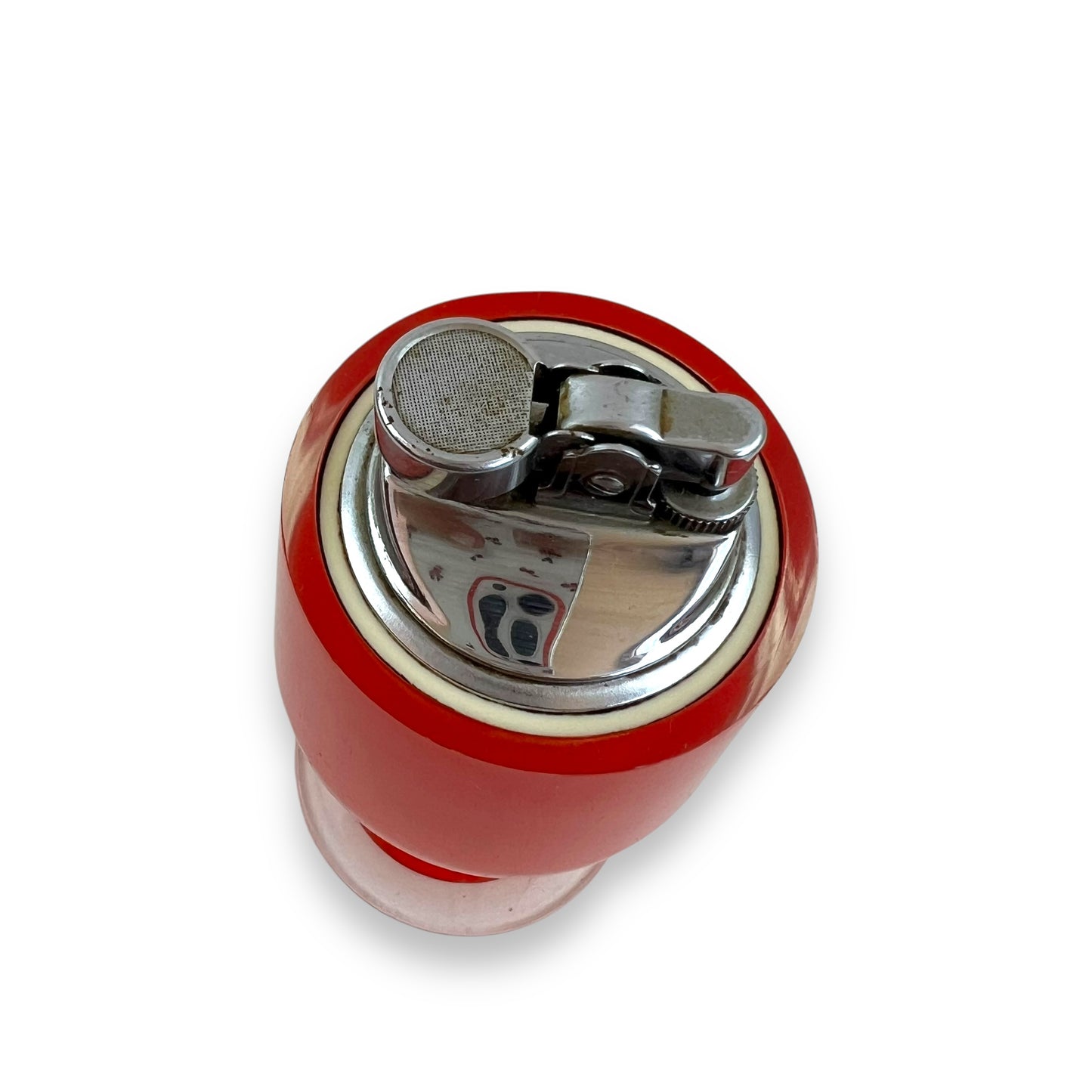Red Lucite Table Lighter