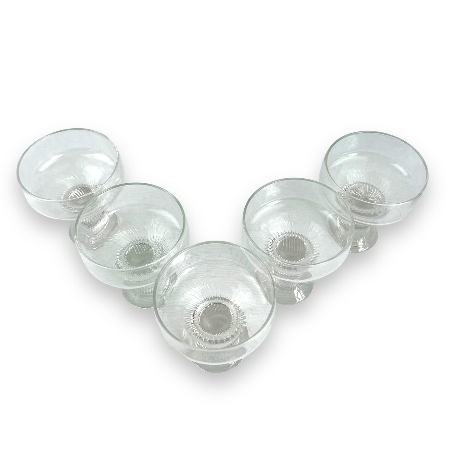 Crown Corning 'Oslo' Champagne Coupe Glass set of 5