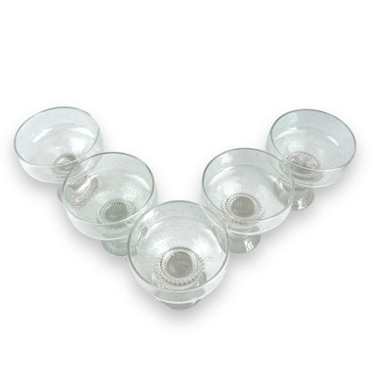 Crown Corning 'Oslo' Champagne Coupe Glass set of 5