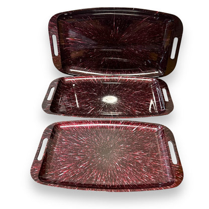 Maruser Lacquer Ware Tray Set of 3 - Made in Japan