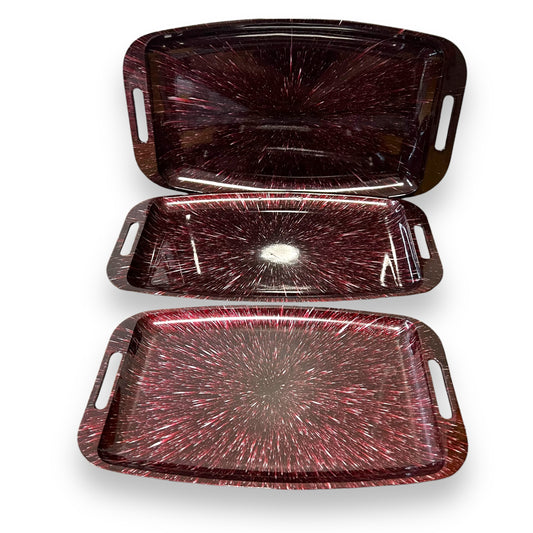 Maruser Lacquer Ware Tray Set of 3 - Made in Japan
