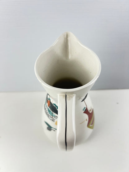 Mid-Century Abstract Fruit Ceramic Jug