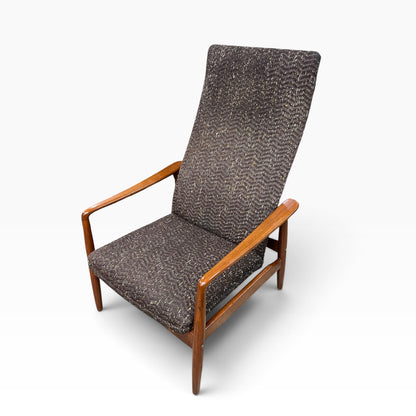 Soren Ladefoged for SL Møbler Danish Teak Reclining Lounge Chair