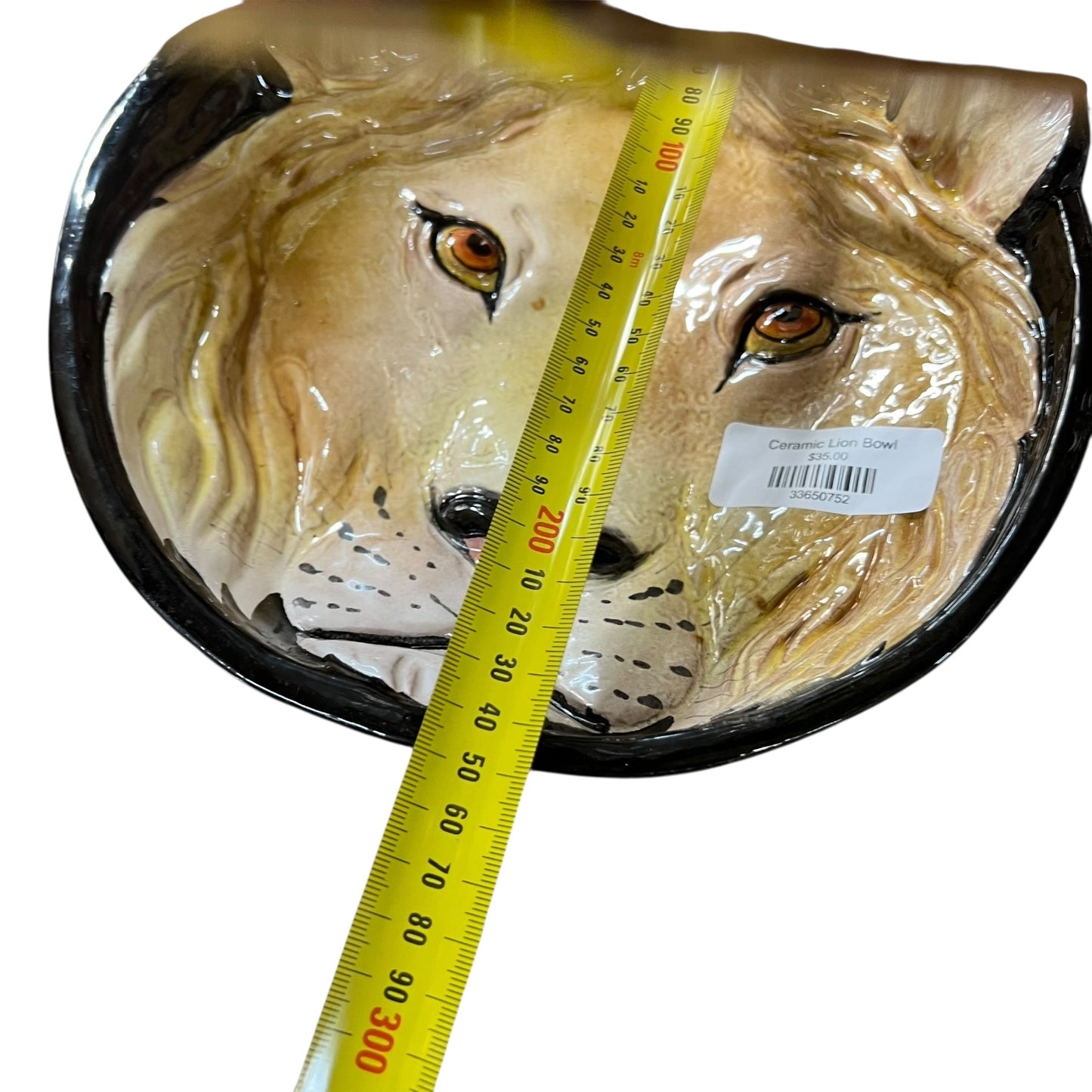 Ceramic Lion Bowl
