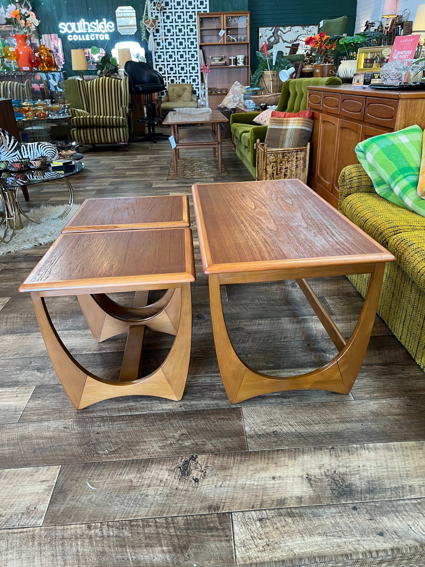 Kalmar Teak Nest of Three Coffee Tables