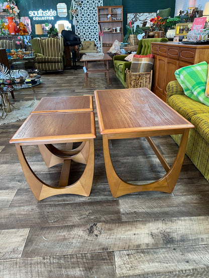 Kalmar Teak Nest of Three Coffee Tables