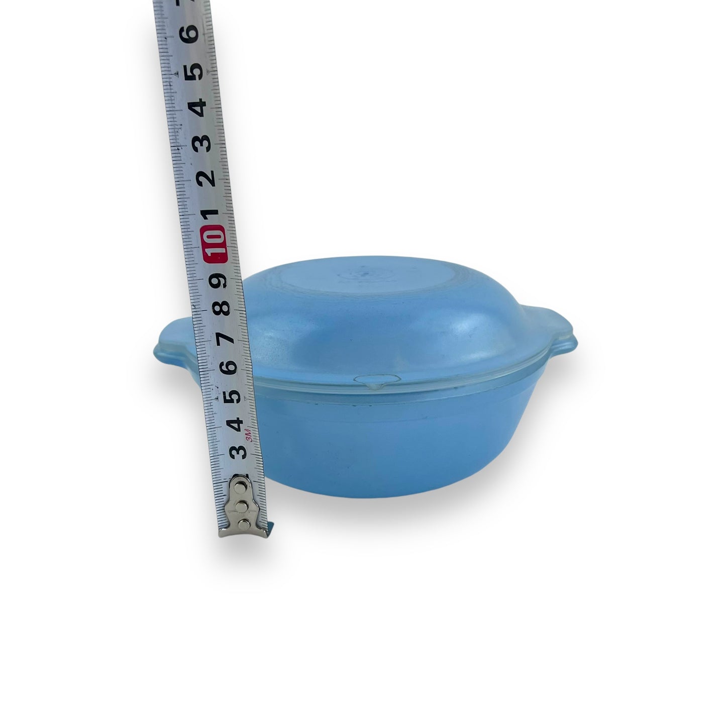 Blue Glass Agee Pyrex Bowl & Lid - Made in Australia