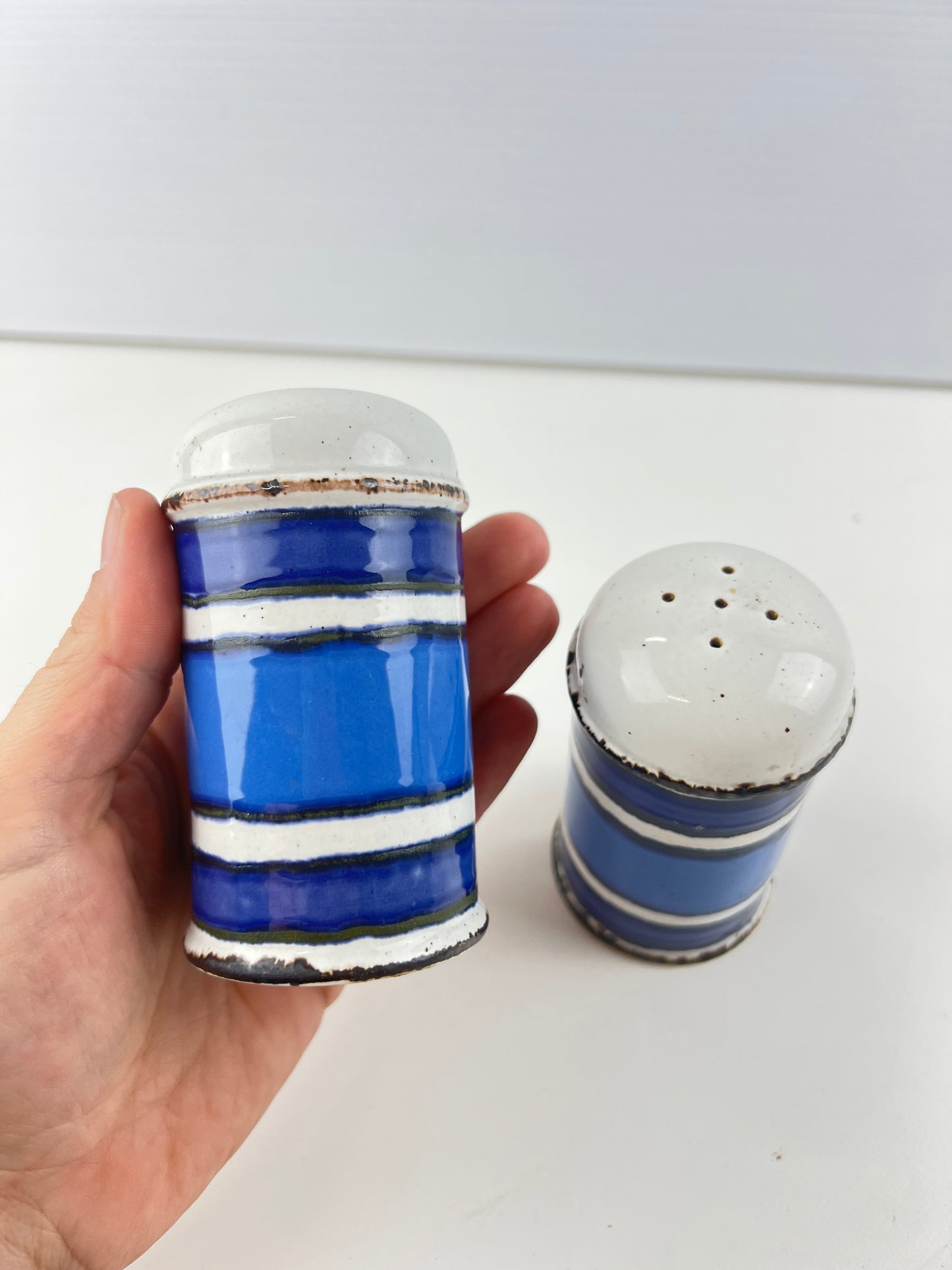 Midwinter Stonehenge Blue Salt & Pepper Shakers – England
